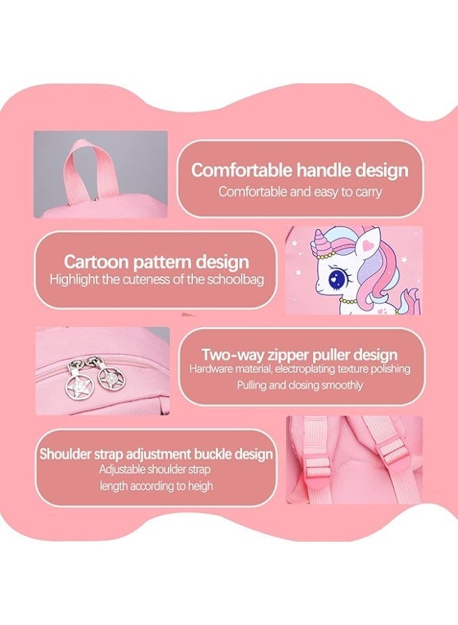 Sylqvxh Toddler Backpack Waterproof Large Capacity- Kids Cute Cartoon Schoolbag Lightweight Bookbags Backpack with Adujustable Strap Small Preschool Daycare Bag with Coin Pocket for Girls Boys - Image 2